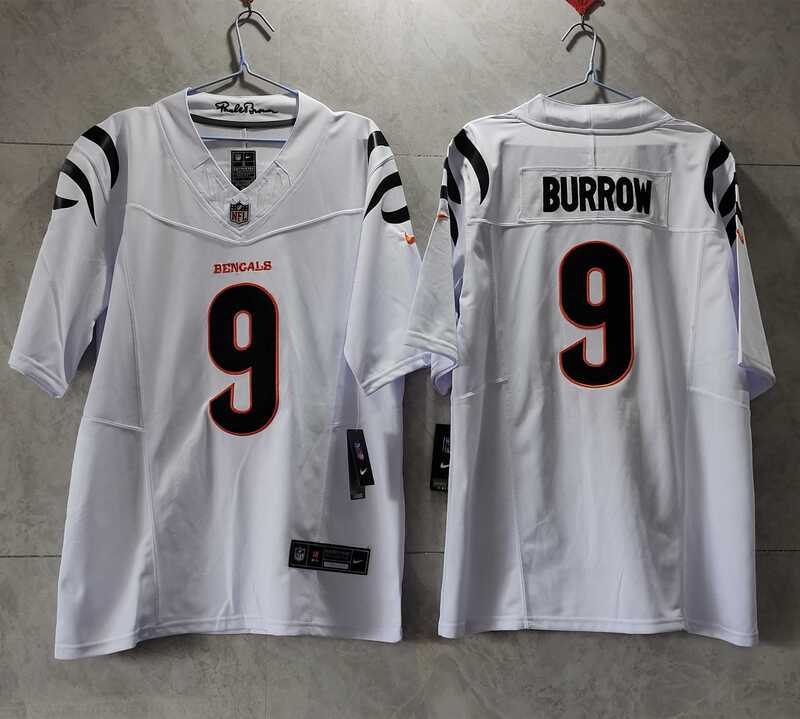 Men%27s Cincinnati Bengals #9 Joe Burrow White 2023 F.U.S.E. Vapor Untouchable Limited Stitched Jersey->las vegas raiders->NFL Jersey